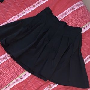 Black mini skirt